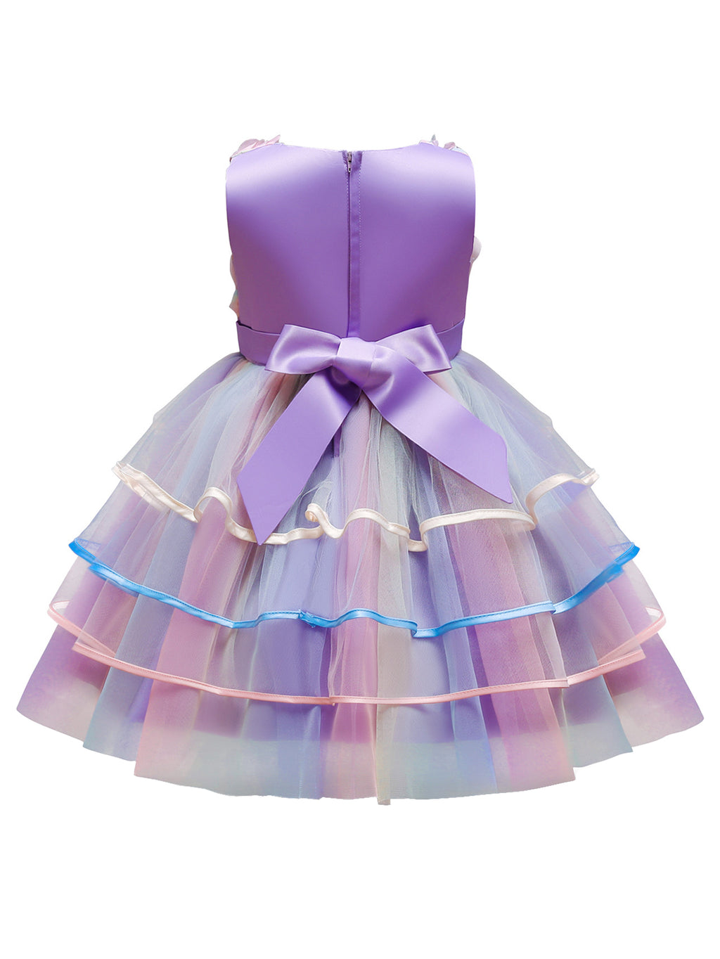 WANSO Girls Elegant Princess Dress with Crown and Jewelry Set - Sleeveless Tulle Party Costume for Halloween, Christmas, Birthday - All-Season Playwear, Princess Dresses for Girls, Halloween Costume, Decorative Bow Detail, Smooth Texture