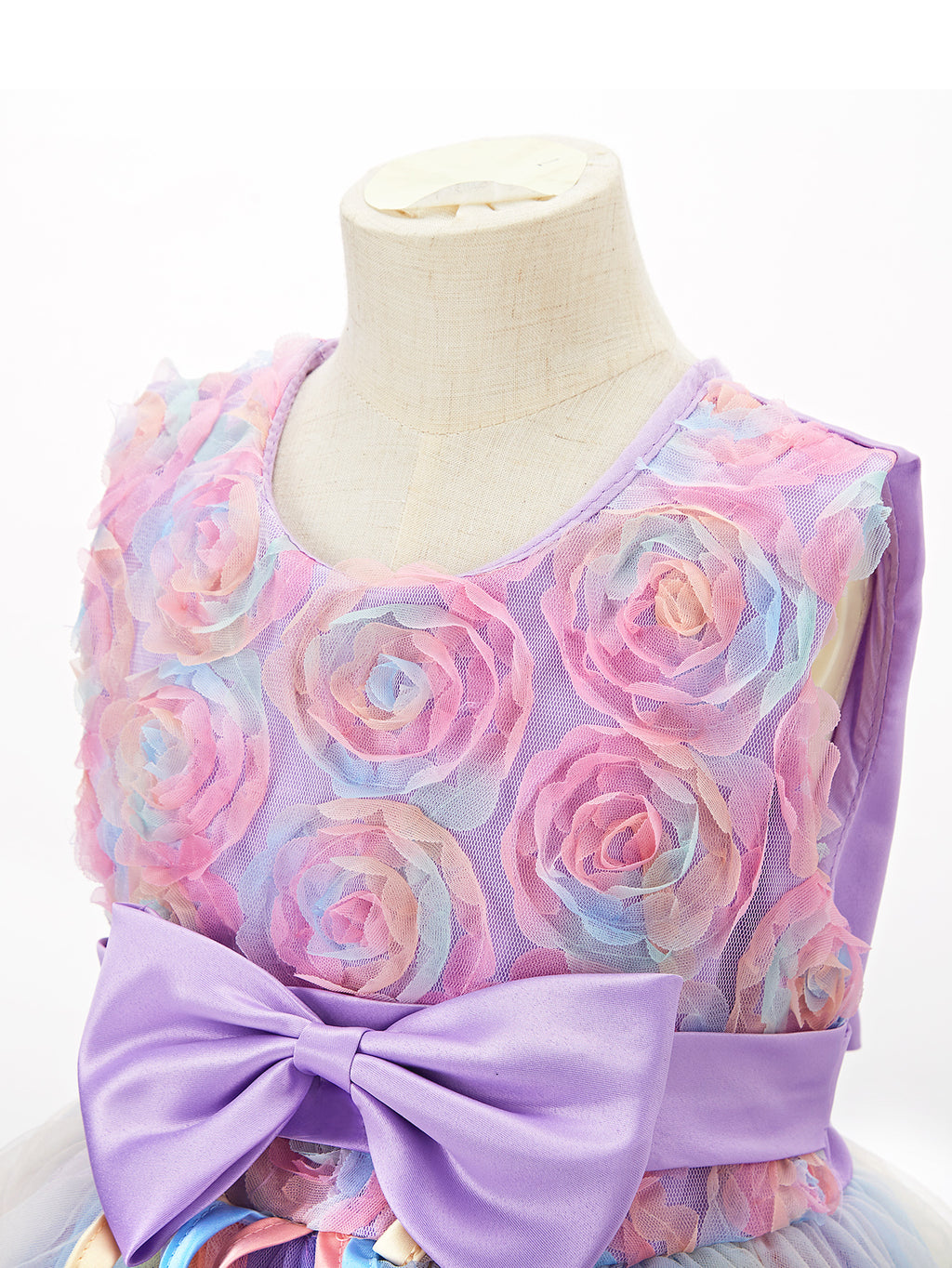 WANSO Girls Elegant Princess Dress with Crown and Jewelry Set - Sleeveless Tulle Party Costume for Halloween, Christmas, Birthday - All-Season Playwear, Princess Dresses for Girls, Halloween Costume, Decorative Bow Detail, Smooth Texture