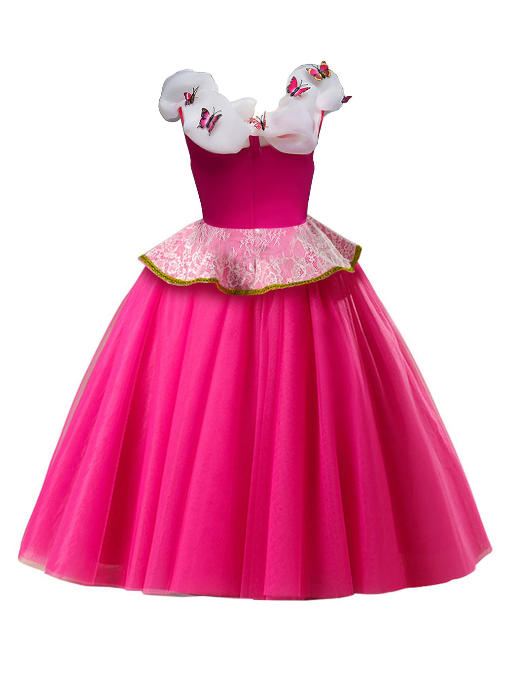WANSO [Pink Princess] Pink Princess Dress | Children's Birthday Gift Halloween Christmas Performance Party Girls' Outfit with Accessories Set