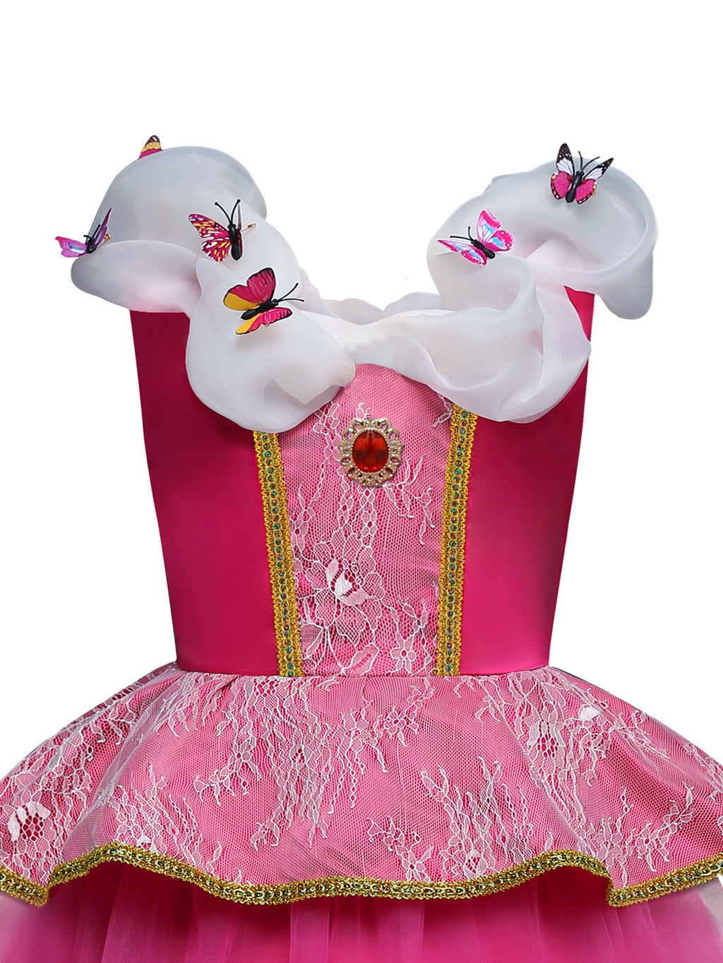 WANSO [Pink Princess] Pink Princess Dress | Children's Birthday Gift Halloween Christmas Performance Party Girls' Outfit with Accessories Set