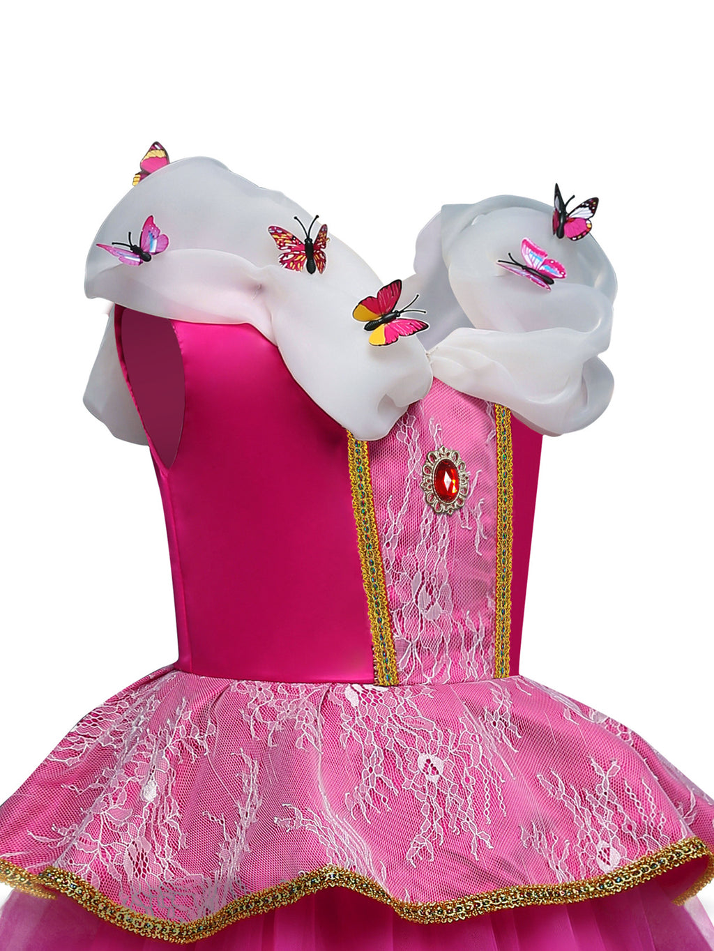 WANSO [Pink Princess] Pink Princess Dress | Children's Birthday Gift Halloween Christmas Performance Party Girls' Outfit with Accessories Set