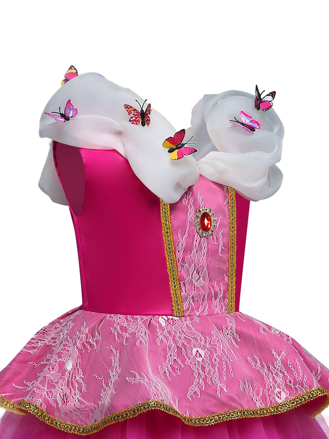 WANSO [Pink Princess] Pink Princess Dress | Children's Birthday Gift Halloween Christmas Performance Party Girls' Outfit with Accessories Set