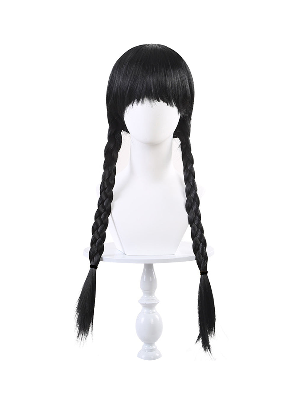 WANSO Black Princess Dress for Girls with Wig Set, Christmas Role Play Halloween Birthday Party Costume Carnival Mardi Gras